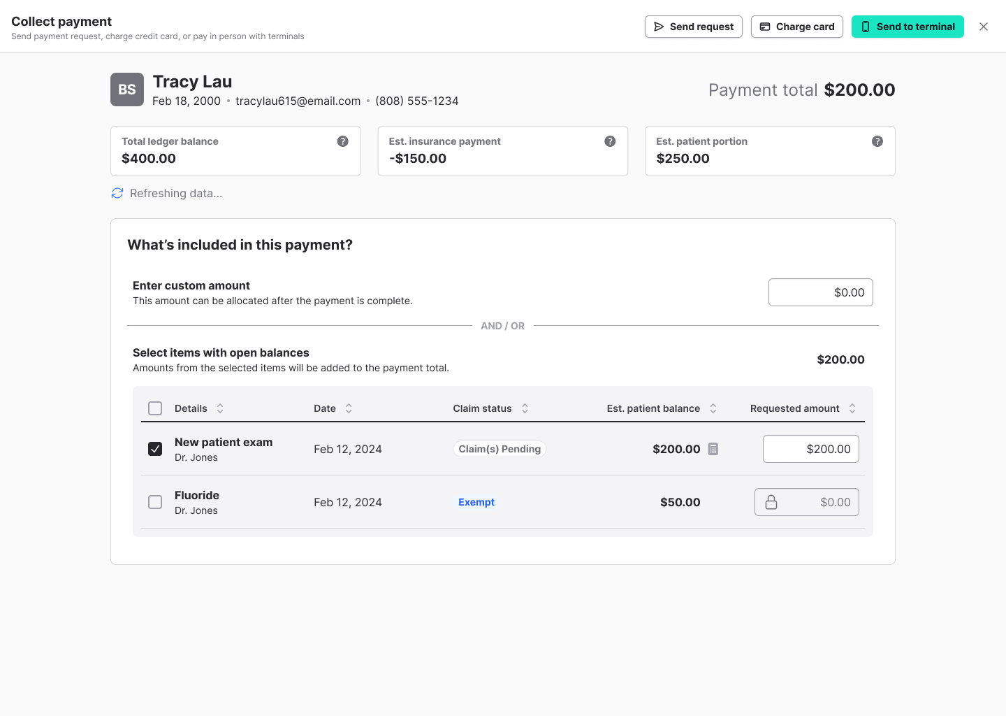 New combined UI in a modal